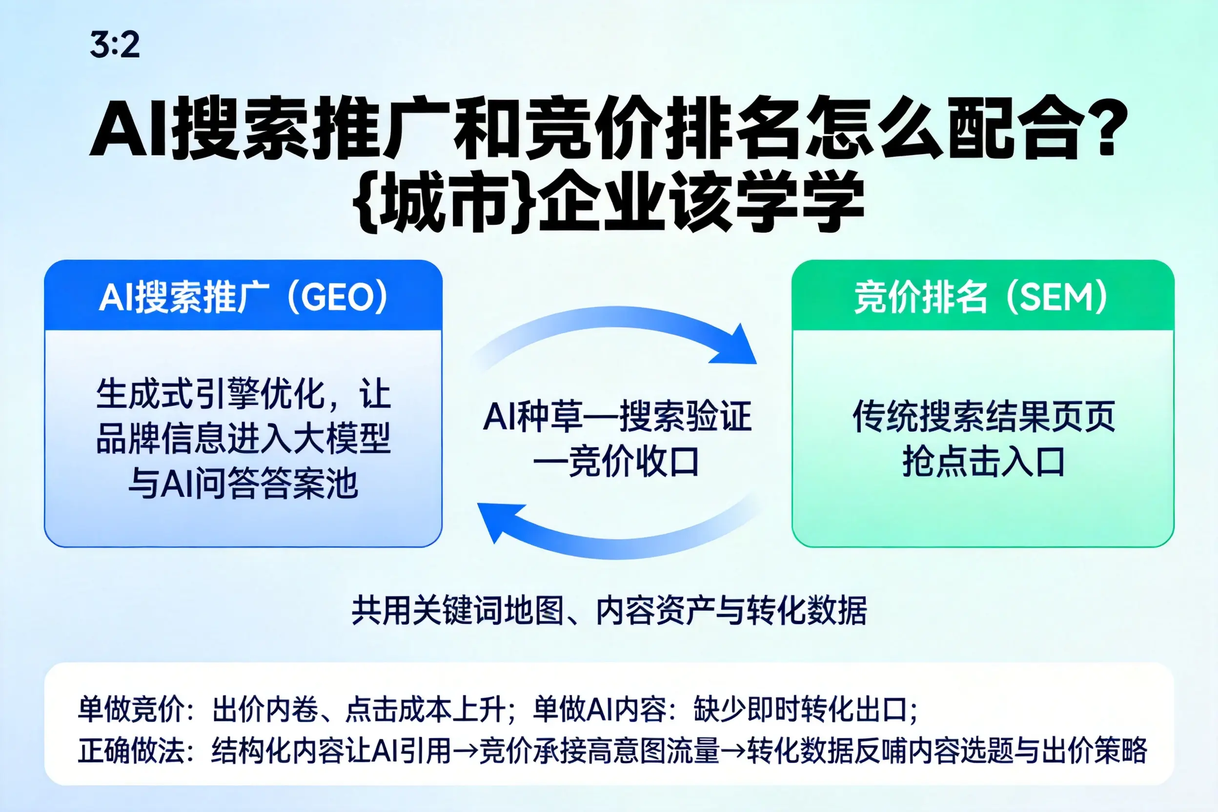 AI搜索推广和竞价排名怎么配合？漯河企业该学学