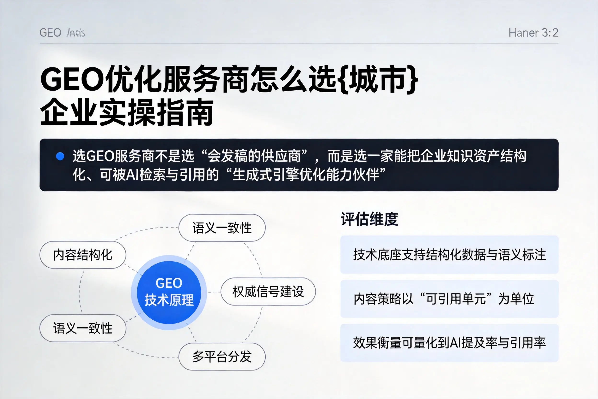 GEO优化服务商怎么选漯河企业实操指南
