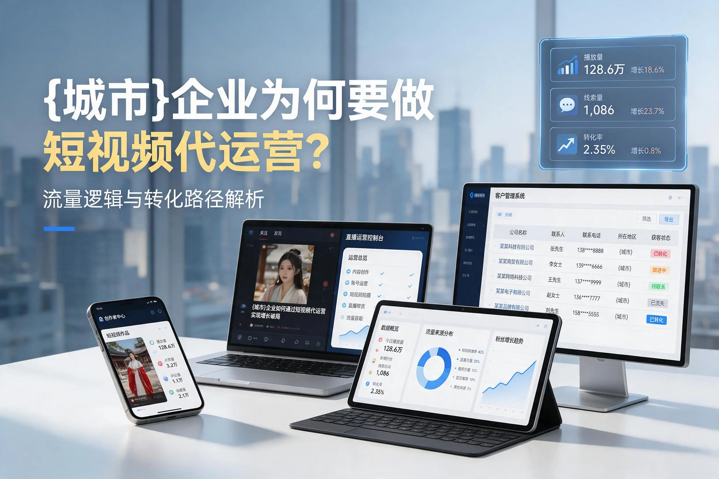 漯河企业为何要做短视频代运营？流量逻辑与转化路径解析