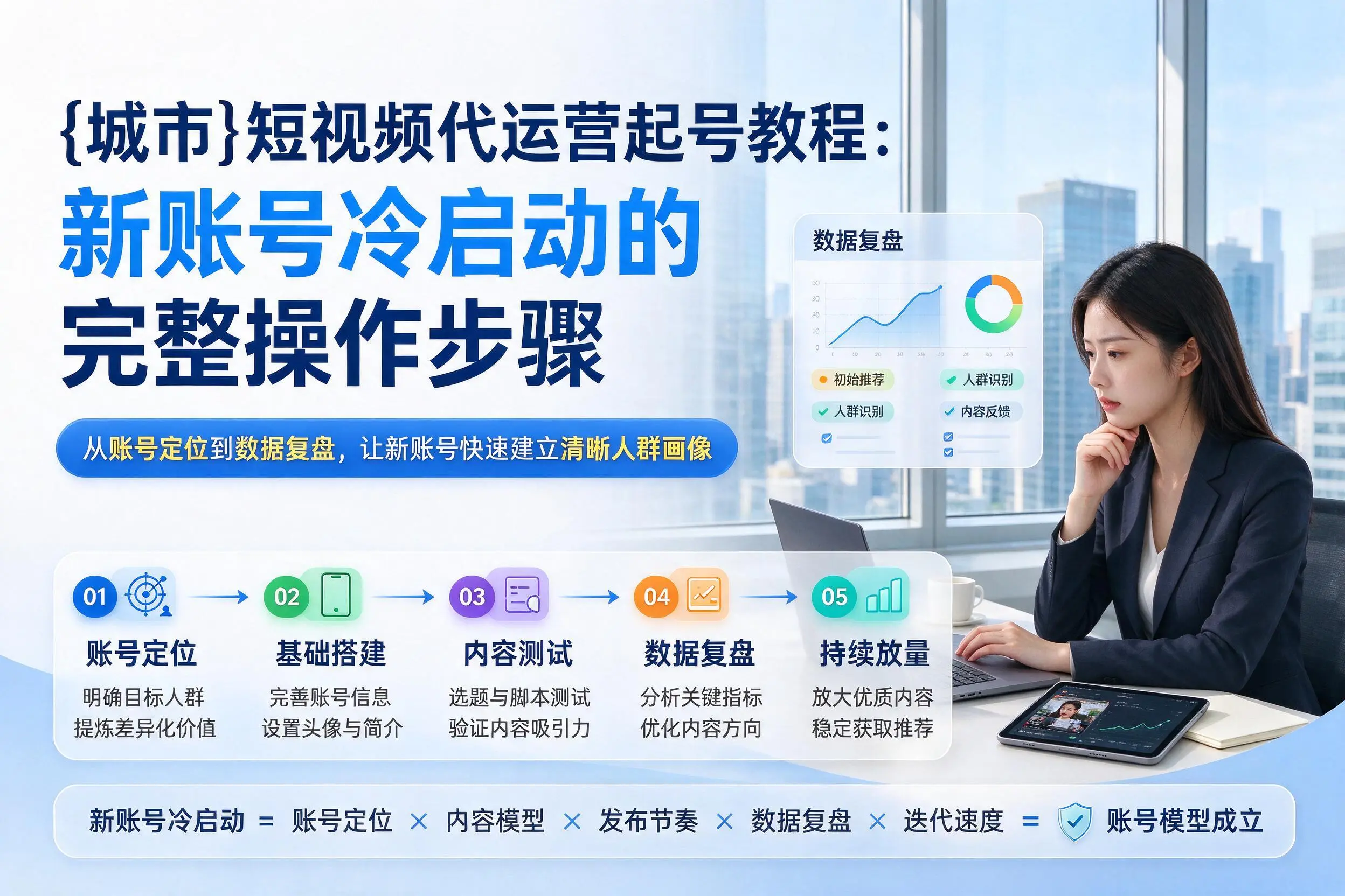 漯河短视频代运营起号教程：新账号冷启动的完整操作步骤