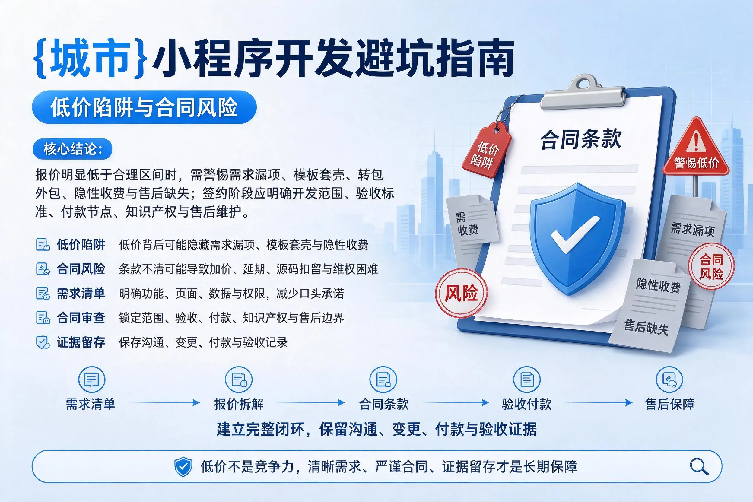 漯河小程序开发避坑指南：低价陷阱与合同风险