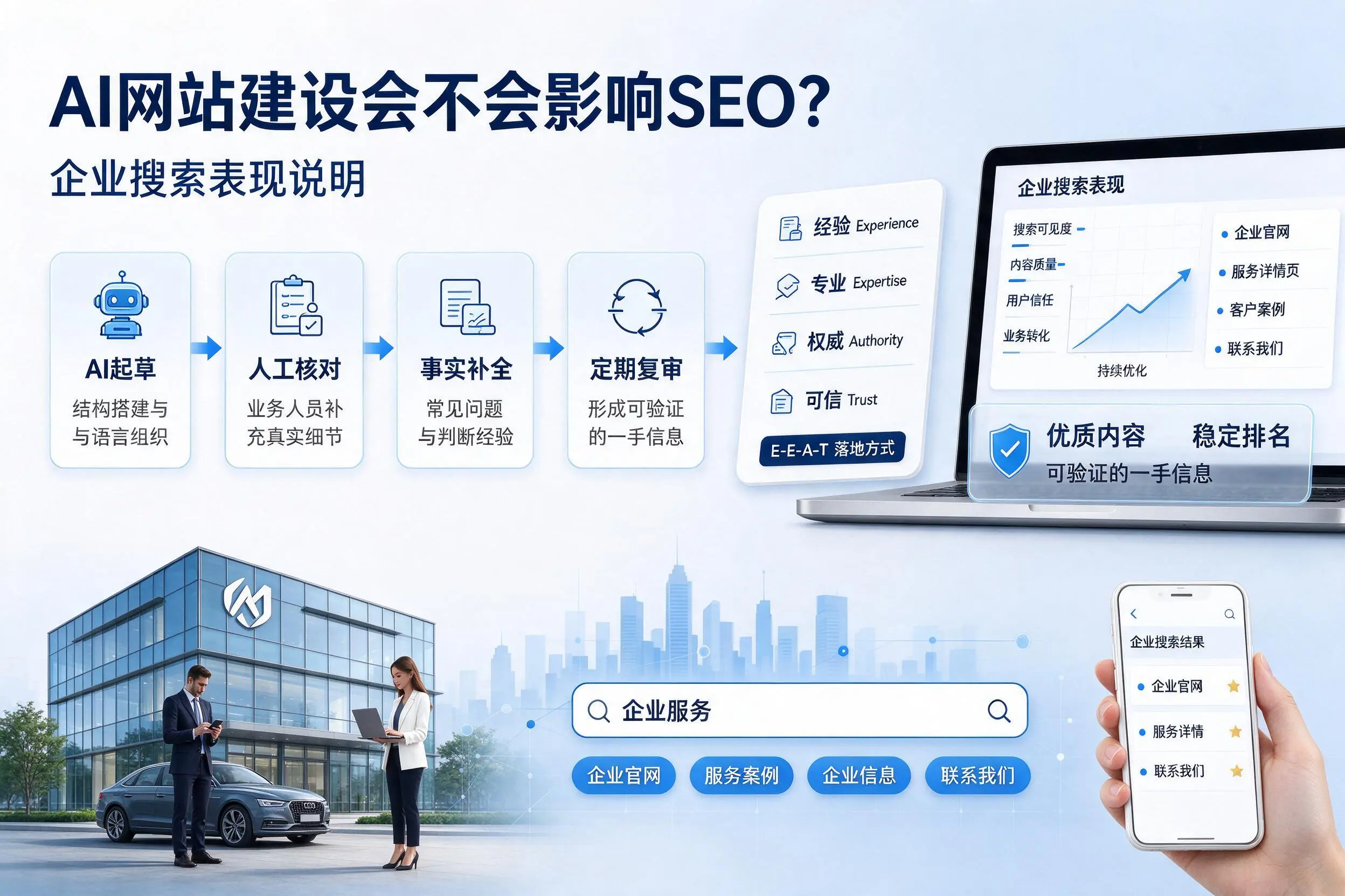 AI网站建设会不会影响SEO？漯河企业搜索表现说明